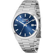 Sector C300 R3253301003 - bracciale e cassa acciaio - quadrante blu con datario